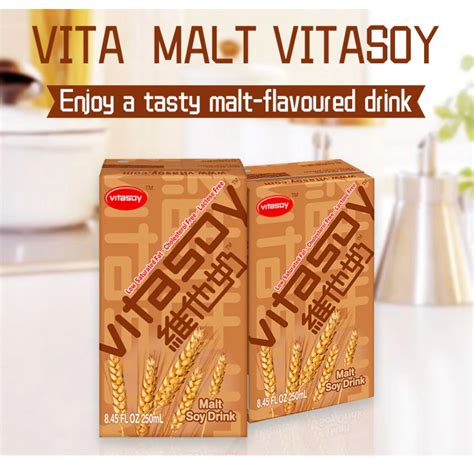 VITA Vitasoy Malted Soy Milk Drink 250ml x 24 | Shopee Philippines