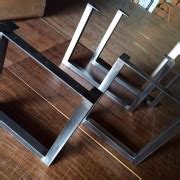 Rustic Table Legs | Square Metal Industrial Frames | Custom