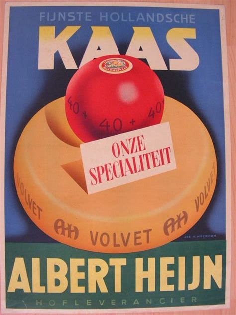 Albert Heijn kaas | Oude reclame, Reclameposter, Vintage reclameborden