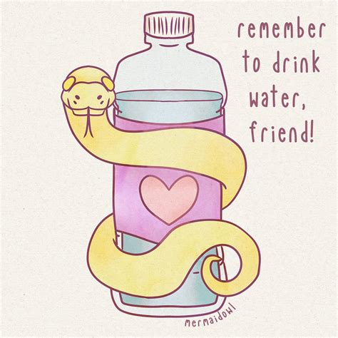 Reminder Noodle: Drink Your Water! — Weasyl