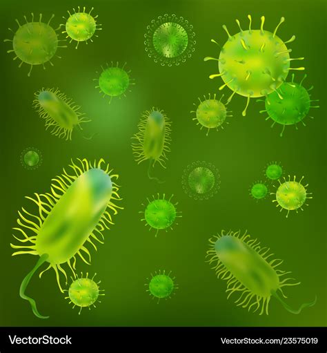 Germs Under Microscope