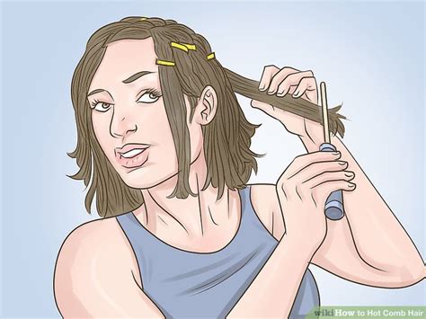 3 Ways to Hot Comb Hair - wikiHow