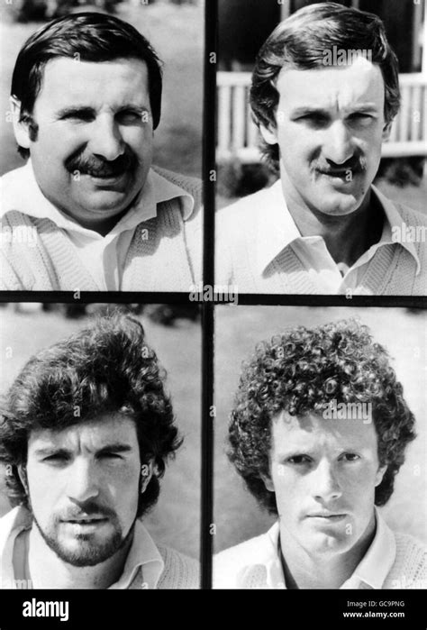 Cricket - Kent County Cricket Club - Portraits - 1982 Stock Photo - Alamy