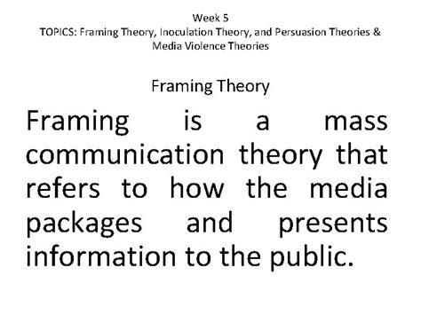 What Is Media Framing Theory | Webframes.org