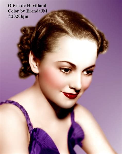 Olivia de Havilland (Color by BrendaJM ©2020bjm) | Olivia de havilland ...