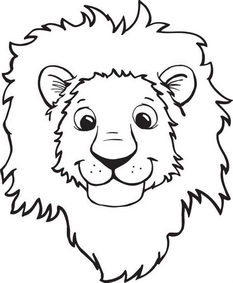 Free coloring pages of lion face mask My ring Pinterest | Animais para ...