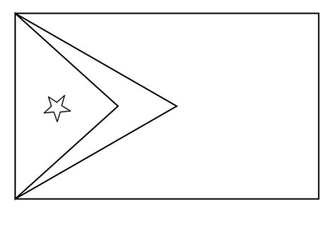 Flag of Timor Leste Emoji coloring page | Free Printable Coloring Pages