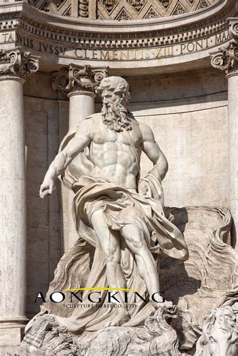 Stone Poseidon statue | Sculpture | Classical marble sculpture