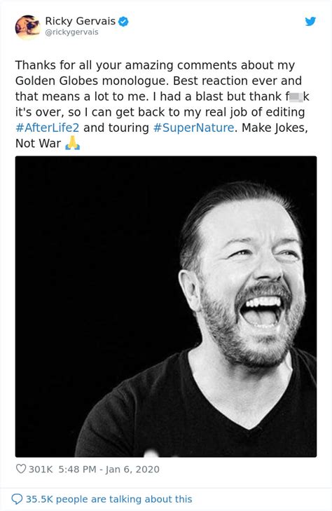 Hollywood Did Not Appreciate Ricky Gervais Roasting Them With His ...