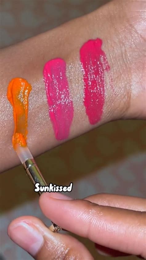 Lip & Cheek tints swatches