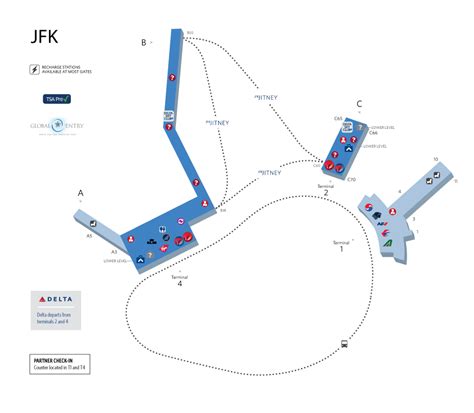 Delta Jfk Terminal 4 Map