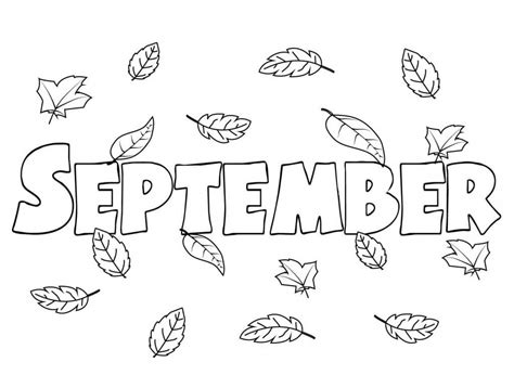 September Coloring Pages - Free Printable Coloring Pages for Kids