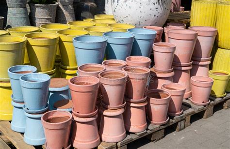 Color Flower Pots, New Ceramic Pottery, Various Clay Handicraft, Garden ...
