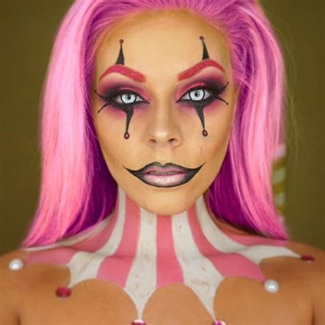 Another clown makeup look Halloween Clown, Halloween Make-up Looks, Holloween, Pink Halloween ...