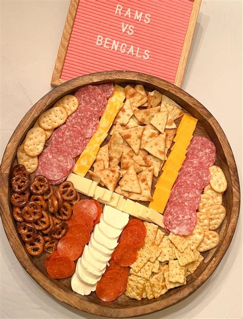 Super Bowl Charcuterie Board | Charcuterie board, Football game food ...