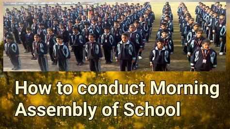 Morning assembly| How To Conduct Morning Assembly - YouTube