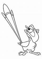 Lion King Zazu Coloring Page sketch template