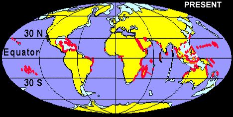 Virtual Silurian Reef -- Geographic Distribution of Silurian Reefs