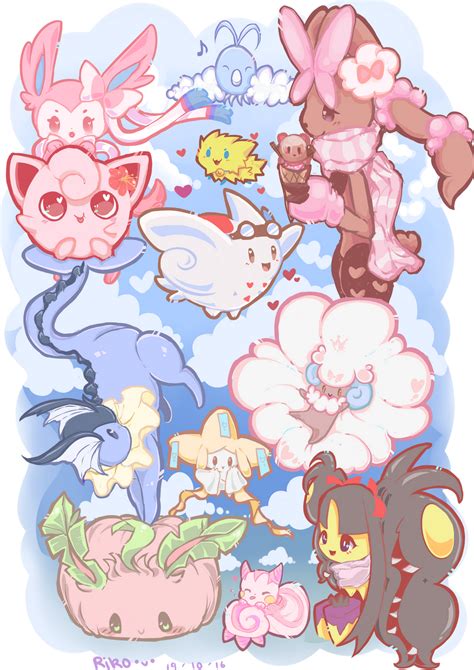 Fluffy Pokemon c: by Akane-Churi on DeviantArt