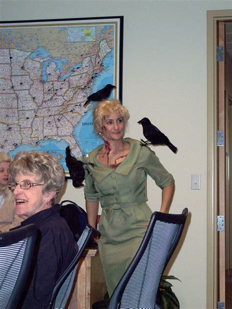 Won first place! Tippi Hedren from The Birds. | Bird costume, Halloween costumes, Diy costumes