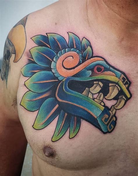 Quetzalcoatl Tattoo Design Color, The Top 69 Quetzalcoatl Tattoo Ideas ...