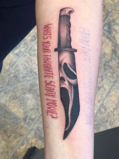 Scream Knife Tattoo - Printable Computer Tools