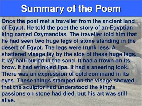 Ozymandias PPT