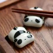 Ceramic Panda Chopstick Holder Pen Holder Creative Cartoon - Temu