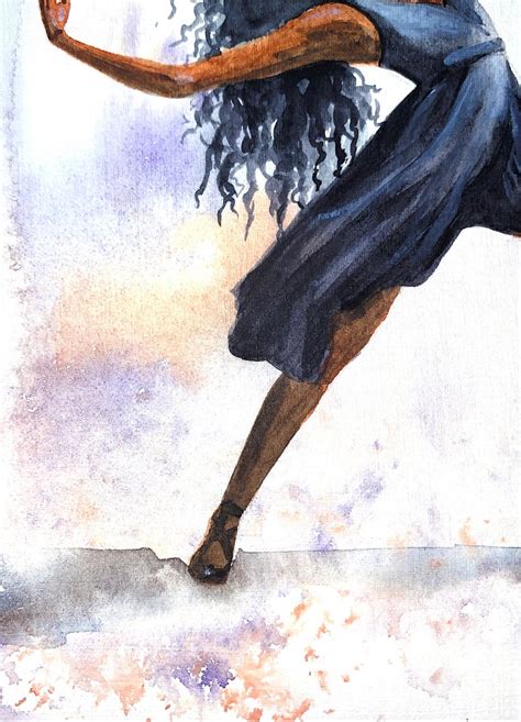 Ballerina Painting Original Watercolor Erotic Art Ballet Dance | Etsy