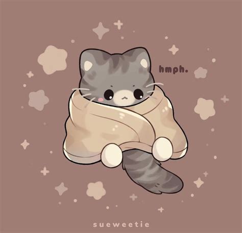 Cute Cat Drawing - Kawaii Style