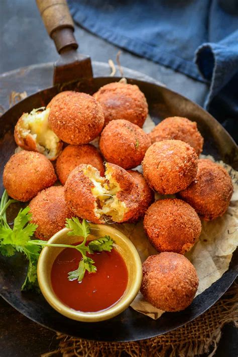 Potato Cheese Balls: This easy recipe makes upto 25 servings