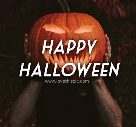 Carved Pumpkin Happy Halloween Quote Pictures, Photos, and Images for ...