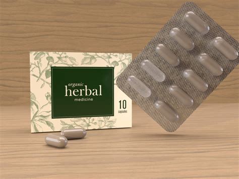 Blister Pack Medication Packaging 3D Model - Creative Design Market