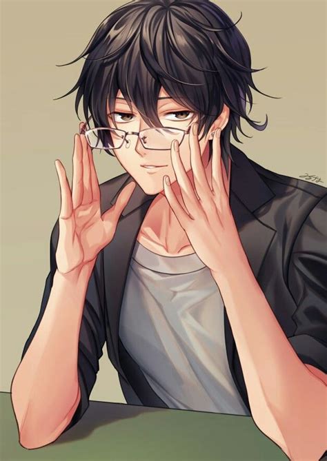 شباب يلبس نظاره | Handsome anime, Handsome anime guys, Anime guys with glasses