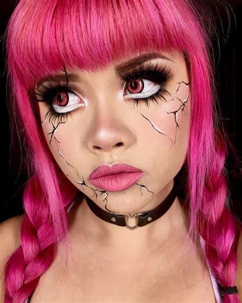 @jillians.makeup :Halloween makeup 🎀doll makeup🎀 • #makeup #mua #makeupartist #halloween # ...