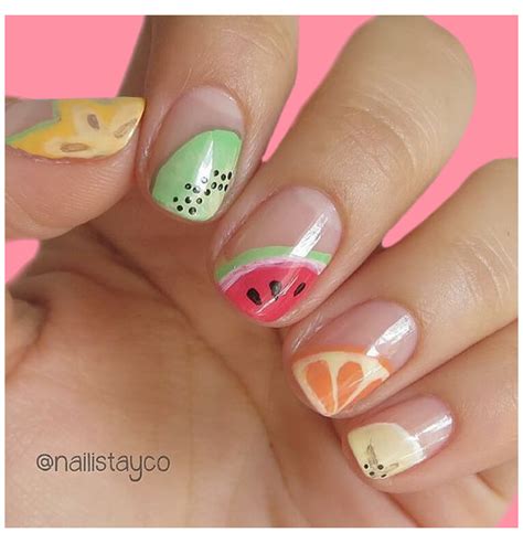 20 Cool Summer Fruit Nail Art Ideas to try #nailsart | Fruit nail art, Nail art summer, Summer ...
