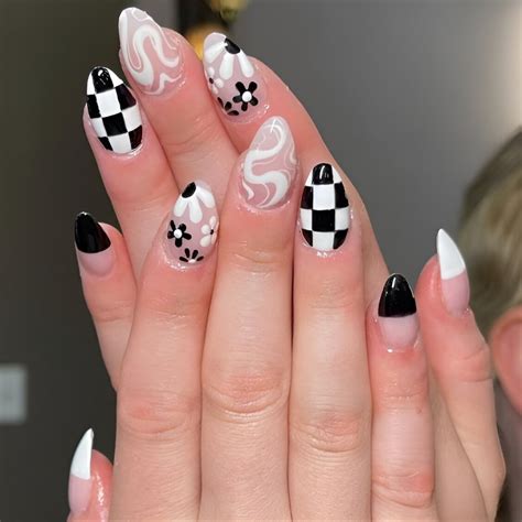 30 Chic Checkerboard Nail Designs To Look Awesome