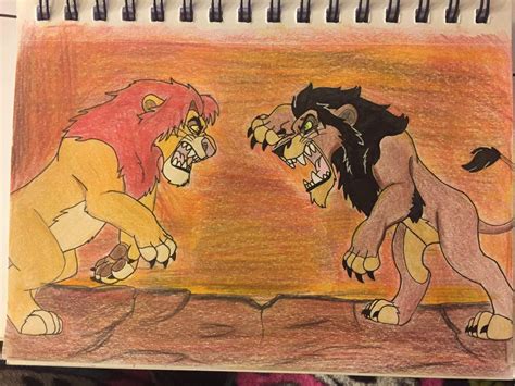 Simba vs Scar by themaskedhunter on DeviantArt