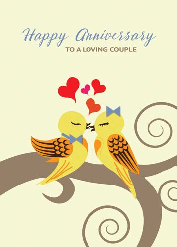 Happy Anniversary To A Loving Couple. Free To a Couple eCards | 123 Greetings