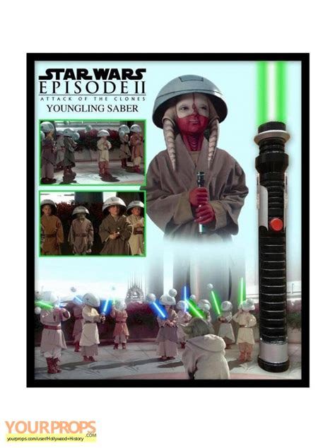 Star Wars: Attack Of The Clones Youngling Ashla's Lightsaber original movie prop