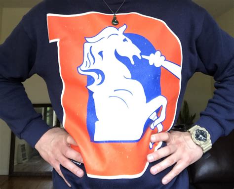 What do you think about my old school Broncos sweatshirt? : r/DenverBroncos