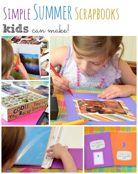 Simple Summer Scrapbooks Kids Can Make - Inner Child Fun | Kids scrapbook, Summer scrapbook ...