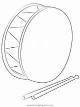 Snare Drum Coloring Page For Kids  Free Printable Pages sketch template