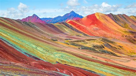 Vinicunca Rainbow mountain also called Montaña de Siete Colores, Andes of Peru | Windows ...