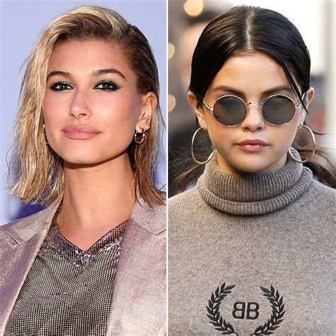 Selena Gomez and Hailey Bieber Wore Balenciaga Sweaters | Teen Vogue