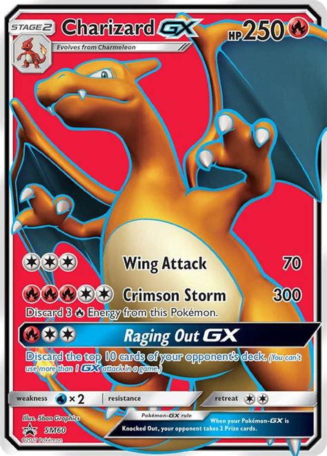 Charizard GX SM60 Sun & Moon Promo Full Art Pokémon Card PROXY | Etsy