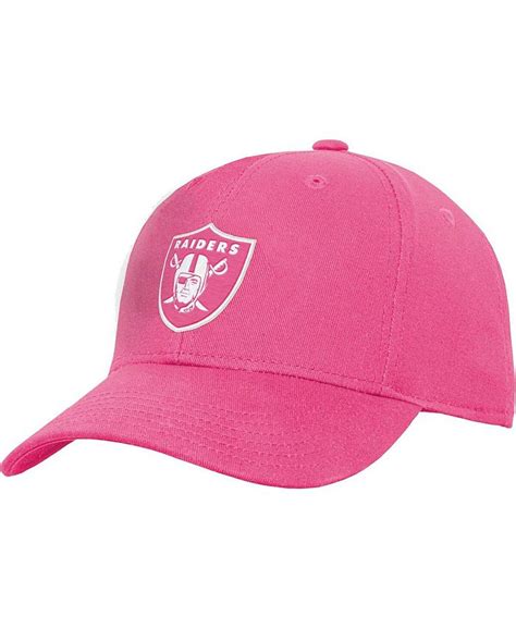 Outerstuff Girls Youth Pink Las Vegas Raiders Adjustable Hat - Macy's