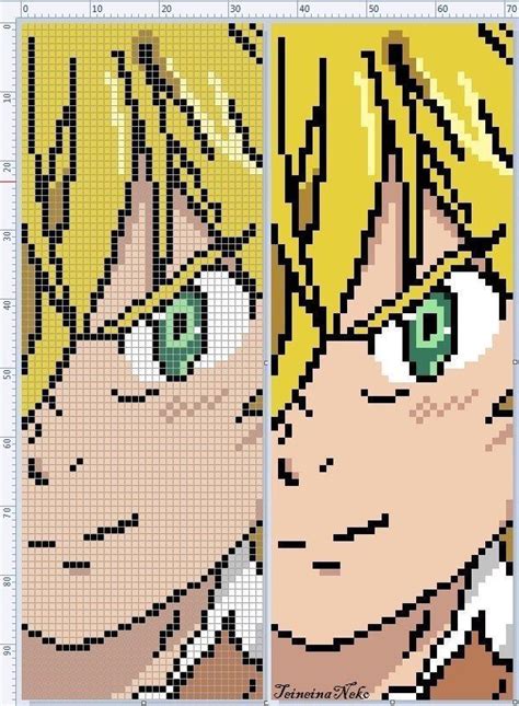 meliodas pixel art grid Meliodas braceletbook nanatsu hama pixelados pixeles taizai схемы ...