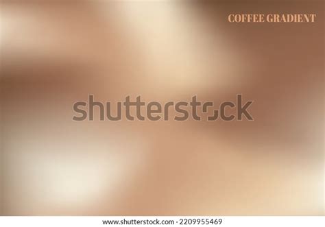 Coffee Gradient Theme Wallpaper Template Cover Stock Vector (Royalty ...