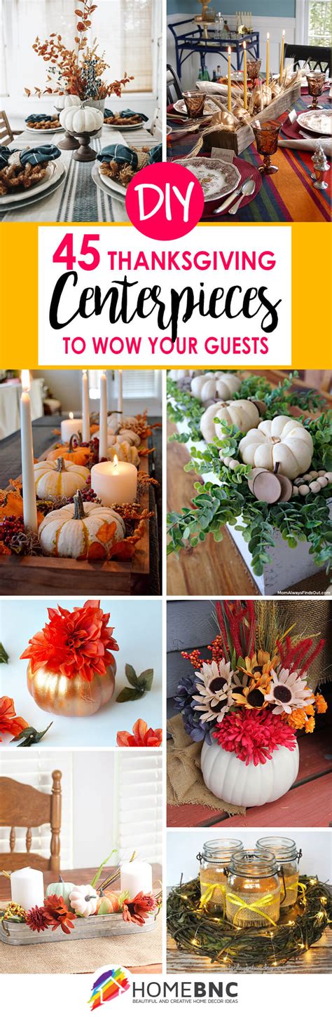 45 Best DIY Thanksgiving Centerpiece Ideas and Decorations for 2021